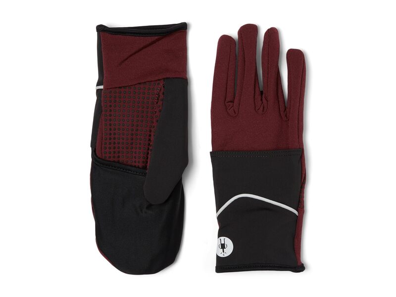 【送料無料】 スマートウール メンズ 手袋 アクセサリー Active Fleece Wind Mitten Black Cherry