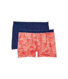 【送料無料】 トッミーバハマ メンズ ボクサーパンツ アンダーウェア Mesh Tech Boxer Briefs 2-Pack Solid Navy/Cora