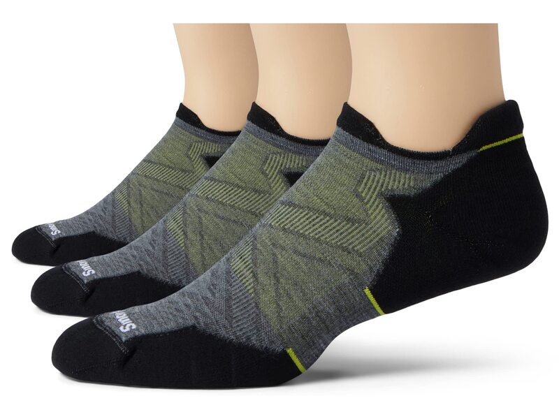  スマートウール メンズ 靴下 アンダーウェア Run Targeted Cushion Low Ankle Socks 3-Pack Medium Gray