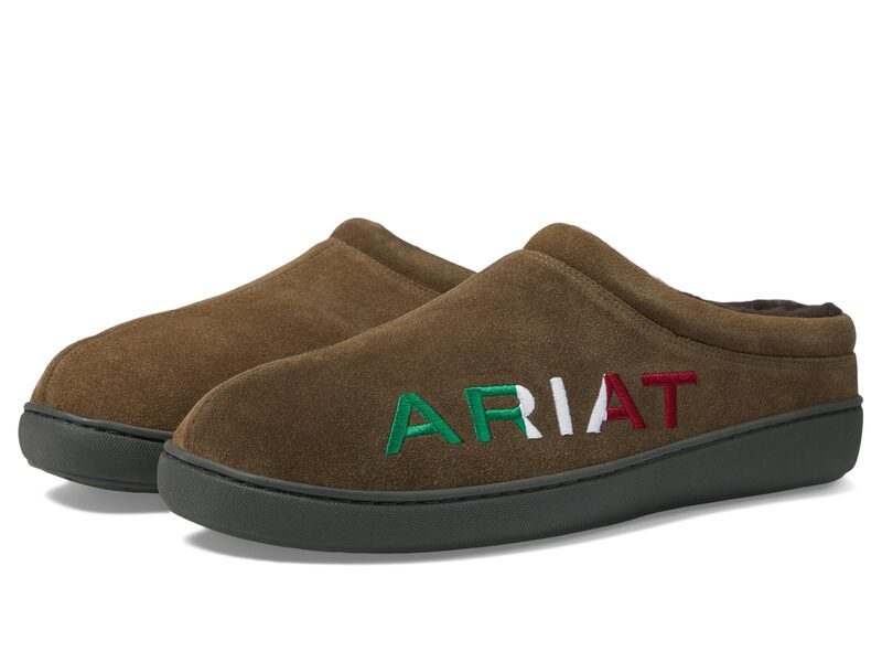 【送料無料】 アリアト メンズ サンダル シューズ Ariat Logo Hooded Clog Stone Mexico