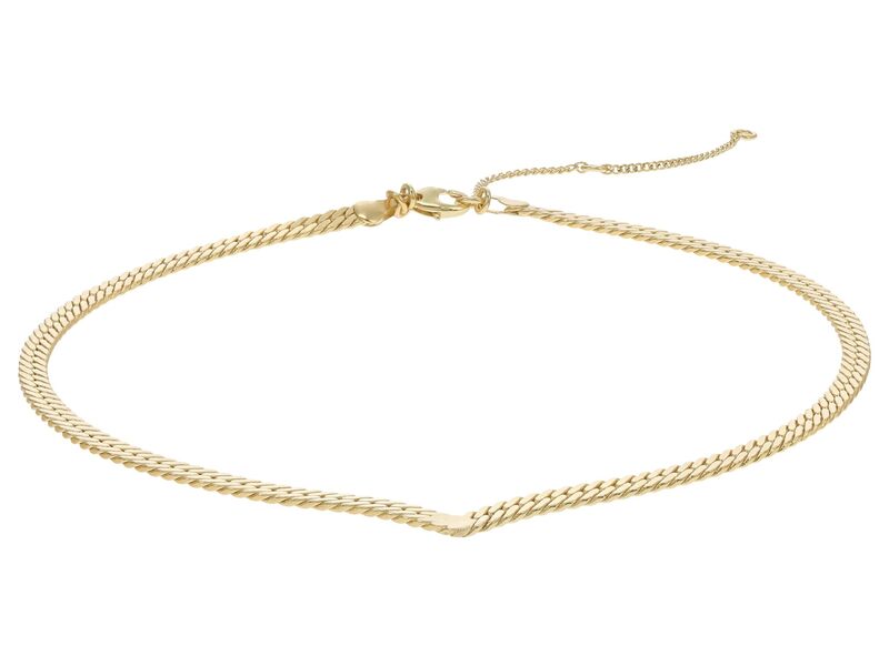 yz ChEF fB[X lbNXE`[J[Ey_ggbv ANZT[ V Herringbone Necklace Polished Gold