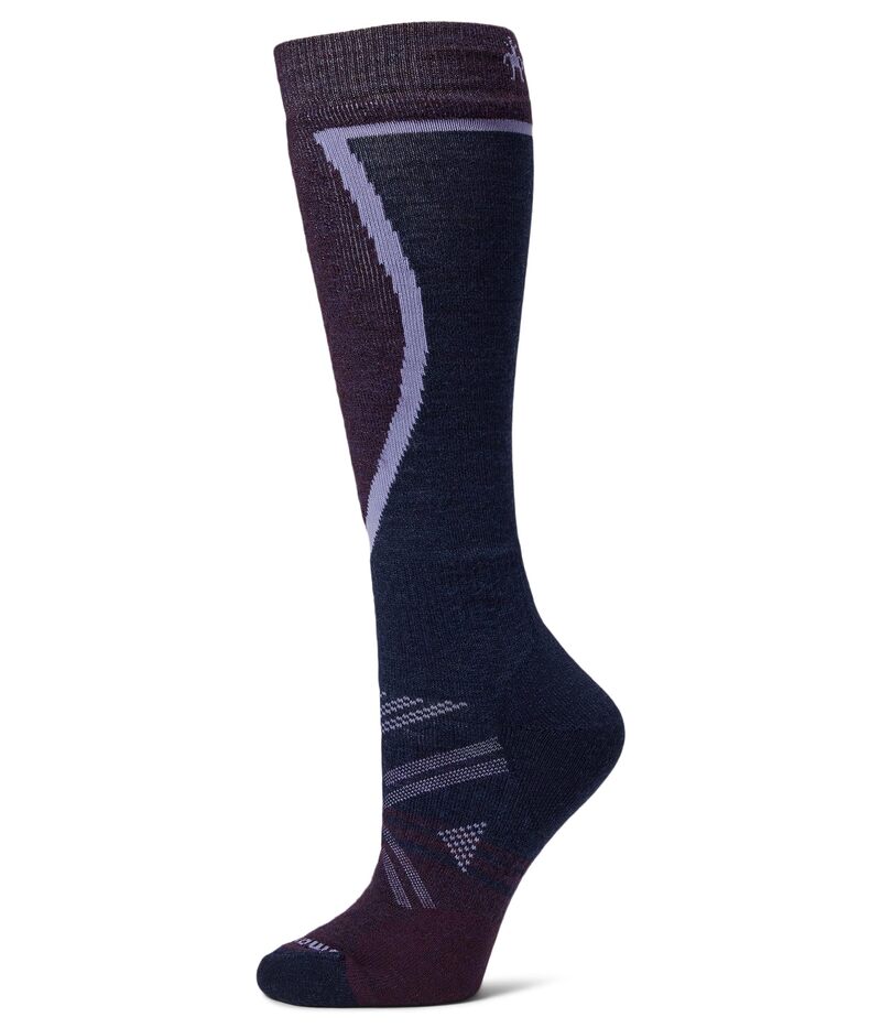 スマートウール 靴下 レディース 【送料無料】 スマートウール レディース 靴下 アンダーウェア Ski Full Cushion Over-the-Calf Socks Purple Iris