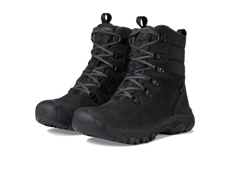 【送料無料】 キーン レディース ブーツ・レインブーツ シューズ Greta Boot Waterproof Black/Black