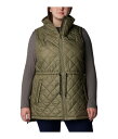 【送料無料】 コロンビア レディース コート アウター Plus Size Copper Crest Mid Vest Stone Green 1