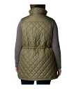 【送料無料】 コロンビア レディース コート アウター Plus Size Copper Crest Mid Vest Stone Green 3