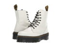 【送料無料】 ドクターマーチン メンズ ブーツ・レインブーツ シューズ Jadon 8-Eye Platform Boot White Polished