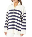 フリーピープル 【送料無料】 フリーピープル レディース ニット・セーター アウター Coastal Stripe Pullover Champagne Navy