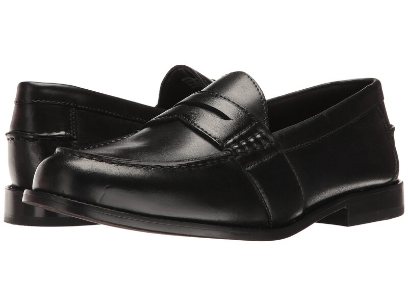 【送料無料】 ノンブッシュ メンズ スリッポン・ローファー シューズ Noah Beef Roll Penny Loafer Black