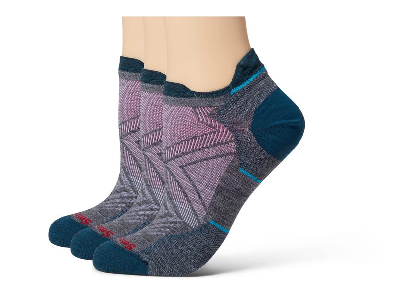 楽天ReVida 楽天市場店【送料無料】 スマートウール レディース 靴下 アンダーウェア Run Zero Cushion Low Ankle Socks 3-Pack Medium Gray