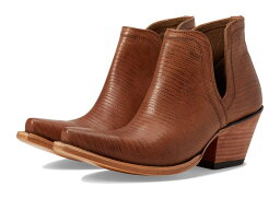 【送料無料】 アリアト レディース ブーツ・レインブーツ シューズ Dixon Western Boots Brown Lizard Pr