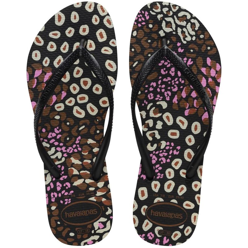 ̵ ϥ磻ʥ ǥ  塼 Slim Animals Flip Flop Sandal Black/Pink...