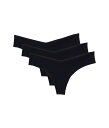 【送料無料】 コマンドー レディース パンツ アンダーウェア Classic Thong 3-Pack Black/Black/Bla