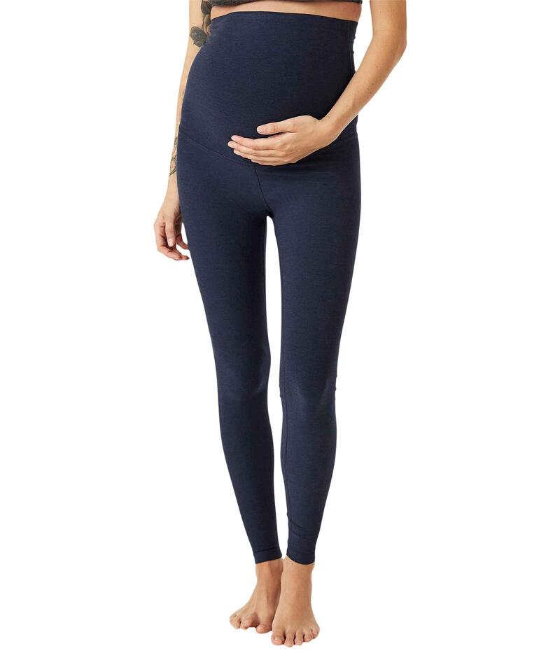 ̵ ӥɥ襬 ǥ 奢ѥ ܥȥॹ Maternity Empire Waisted Spacedye Midi Leggings Nocturnal Navy