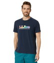 【送料無料】 エルエルビーン メンズ シャツ トップス Everyday SunSmart Tee Short Sleeve Graphic LLBean Rainbow