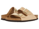 【送料無料】 ビルケンシュトック レディース サンダル シューズ Arizona Soft Footbed - Nubuck Leather Sandcastl...
