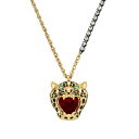 【送料無料】 ベッツィジョンソン レディース ネックレス・チョーカー・ペンダントトップ アクセサリー Cheetah Pendant Necklace Red/Gold