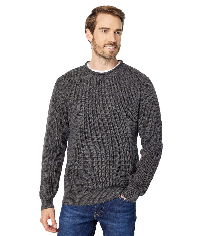  エルエルビーン メンズ ニット・セーター アウター Organic Cotton Rollneck Crew Sweater Regular Dark Cinder