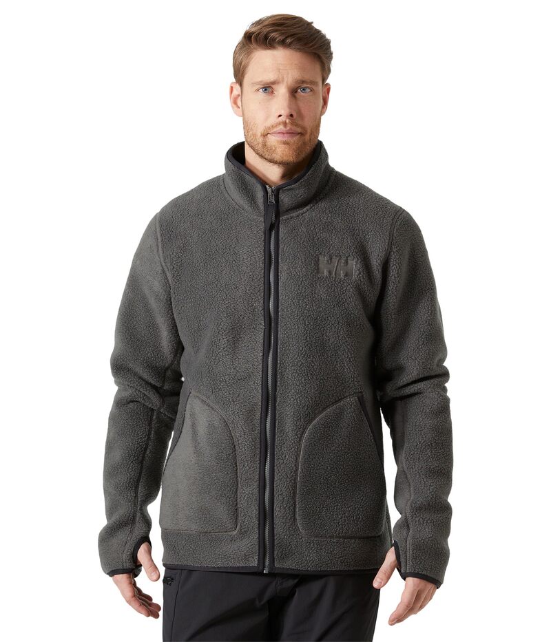 【送料無料】 ヘリーハンセン メンズ コート アウター Panorama Pile Jacket Concrete