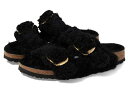 【送料無料】 ビルケンシュトック レディース サンダル シューズ Arizona Big Buckle Teddy Black