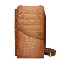 yz AkVJ fB[X z ANZT[ 1173 Crossbody Phone Case Croc Embossed C