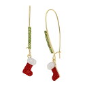 【送料無料】 ベッツィジョンソン レディース ピアス・イヤリング アクセサリー Christmas Stocking Dangle Earrings Red/Gold