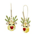 【送料無料】 ベッツィジョンソン レディース ピアス・イヤリング アクセサリー Reindeer Dangle Earrings Brown/Gold 1