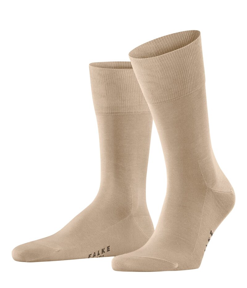 ファルケ メンズ 【送料無料】 ファルケ メンズ 靴下 アンダーウェア Mercerized Cotton Tiago Crew Socks Beige (Country