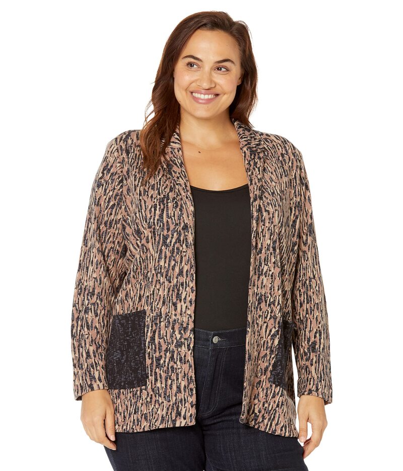 【送料無料】 ニックプラスゾーイ レディース コート アウター Plus Size Bark Mix Blazer Neutral Multi