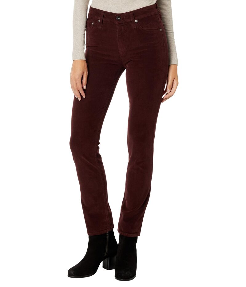 【送料無料】 エージージーンズ レディース デニムパンツ ボトムス Mari High-Waist Slim Straight Leg Jeans in 1 Year Hi-White Dark Plum 1 Year Hi-White