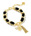 【送料無料】 ケンドラスコット レディース ブレスレット・バングル・アンクレット アクセサリー Everleigh Velvet Chain Bracelet Gold Black