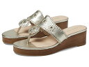 【送料無料】 ジャックロジャース レディース ヒール シューズ Jacks Mid Wedge Stacked Platinum/Platin