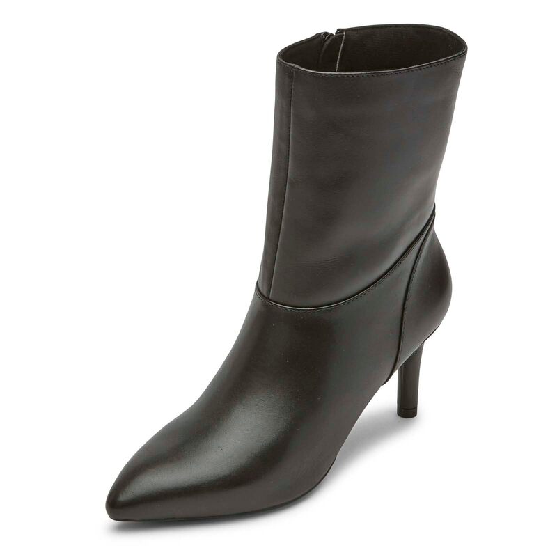 ロックポート 【送料無料】 ロックポート レディース ブーツ・レインブーツ シューズ Chalina Mid Boot Black Leather