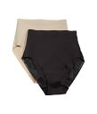 【送料無料】 ミラクルスーツ レディース パンツ アンダーウェア 2-Pack Light Control Brief Black/Warm Beig