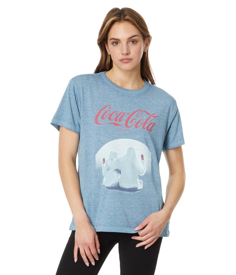 【送料無料】 ラッキーブランド レディース シャツ トップス Coca Cola Bears Tee Real Teal