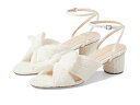 yz t[ _ fB[X q[ V[Y Dahlia Pleated Knot Mule with Ankle Strap White/Cream