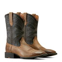 【送料無料】 アリアト メンズ ブーツ・レインブーツ シューズ Sport Wide Square Toe Western Boots Barley Brown(4)