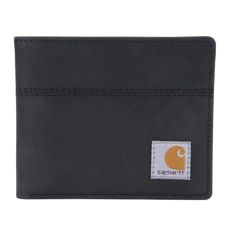 カーハート メンズ アクセサリー 財布 レザー Carhartt Saddle Leather Bifold Wallet Black ブラックのサムネイル