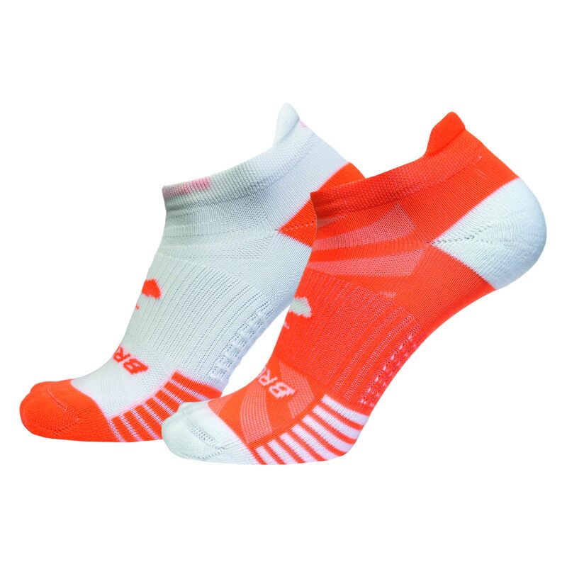 yz ubNX fB[X C A_[EFA Ghost Lite No Show 2-Pack Orange/White/Wh