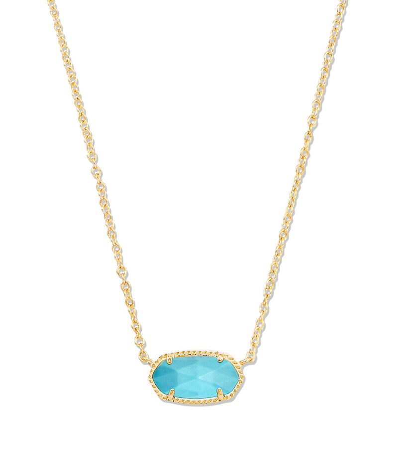 yz PhXRbg fB[X lbNXE`[J[Ey_ggbv ANZT[ Elisa Pendant Necklace Gold Turquoise-