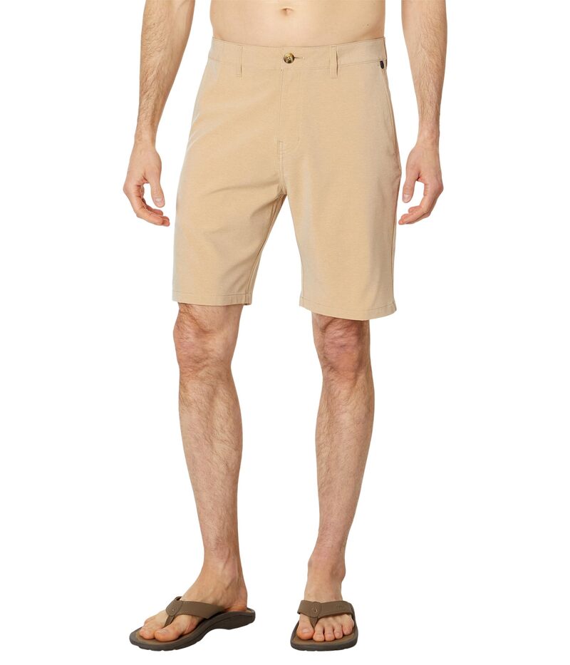 【送料無料】 クイックシルバー メンズ ハーフパンツ・ショーツ ボトムス 20" Union Heather Amphibian Shorts Khaki