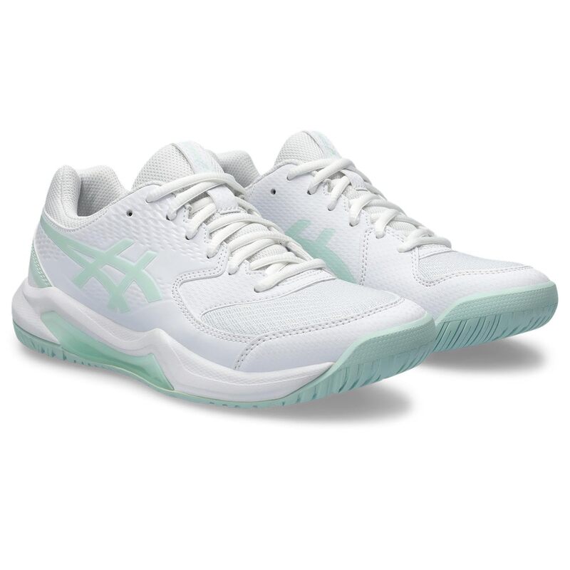 【送料無料】 アシックス レディース スニーカー シューズ GEL-Dedicate 8 Tennis Shoe White/Pale Blue