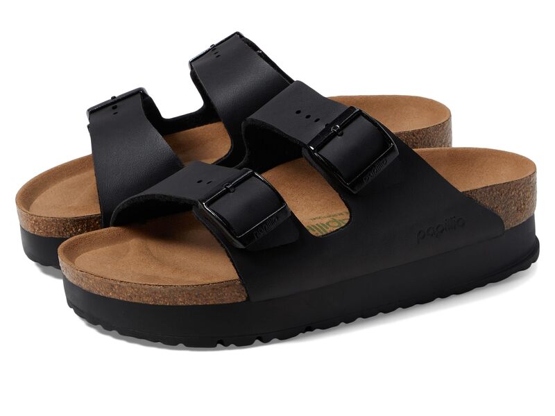 【送料無料】 ビルケンシュトック レディース サンダル シューズ Papillio by Birkenstock Arizona Platform Sandal - Vegan Black