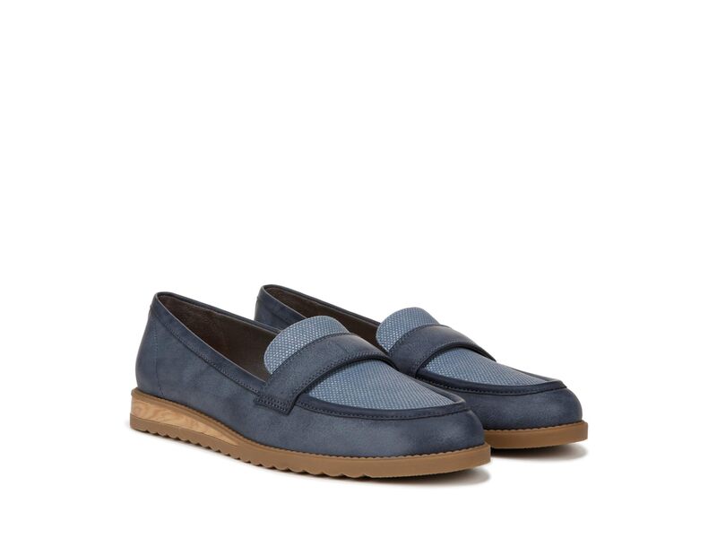 【送料無料】 ドクター ショール レディース スリッポン ローファー シューズ Jetset Band Slip-On Loafer Oxide Blue Smoo