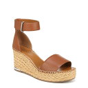 yz tRTg fB[X q[ V[Y Clemens Raffia Espadrille Wedge Heel Sandals Cognac Brown Le