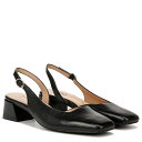 【送料無料】 ナチュライザー レディース ヒール シューズ Jayla Low Heel Slingback Dress Shoes Black Leather
