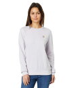 【送料無料】 カーハート レディース パーカー・スウェット アウター Relaxed Fit Midweight French Terry Crew Neck Sweatshirt Lilac Haze