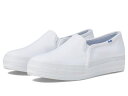 【送料無料】 ケッズ レディース スニーカー シューズ Triple Decker Canvas White 1(4)