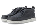 【送料無料】 ヘイデュード メンズ スニーカー シューズ Wally Mid Canvas Grey