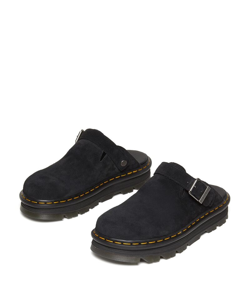 yz hN^[}[` Y T_ V[Y Zeb Zag Mule Black E.H Suede