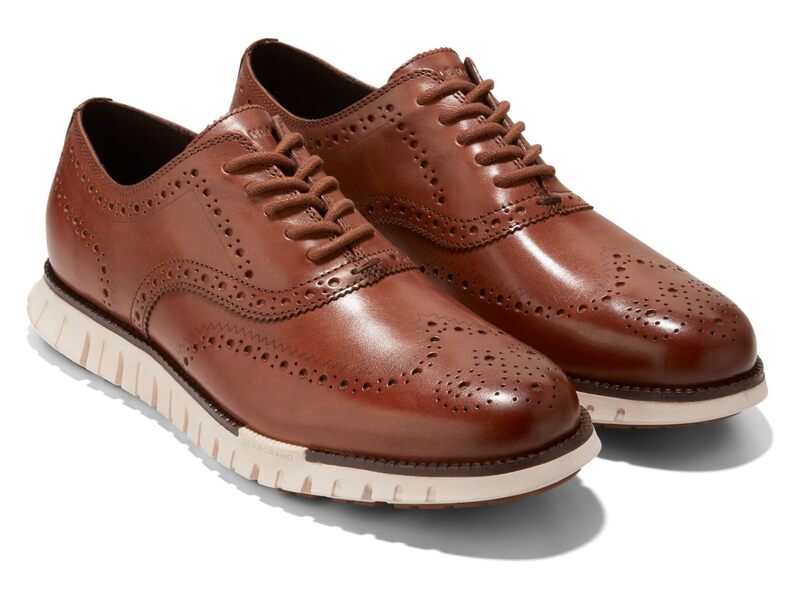 【送料無料】 コールハーン メンズ オックスフォード シューズ Zerogrand Remastered Wingtip Oxford British Tan/Ivo